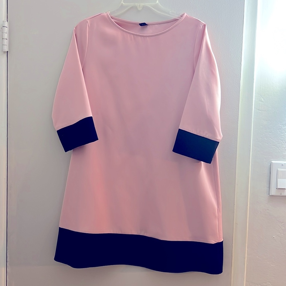 SHEIN pink and black dress. Size M